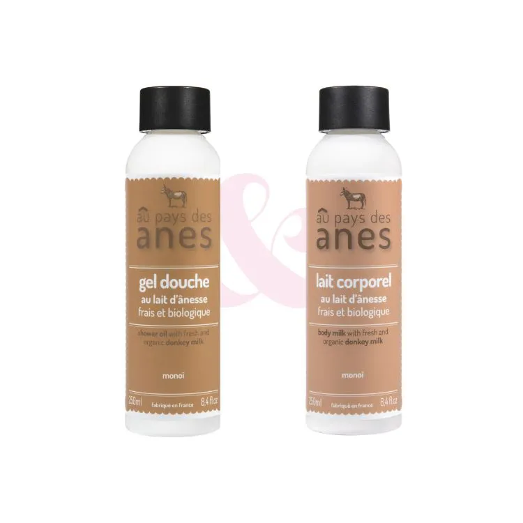 Duo Gel Douche et Lait Corps Lait Ânesse