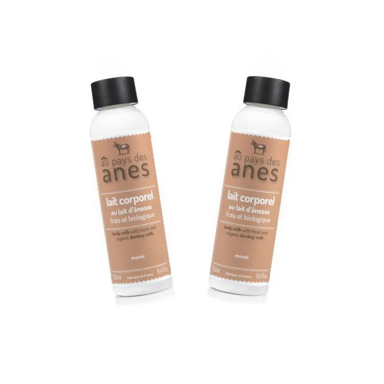Duo Lait Corps Monoï Lait d'Ânesse