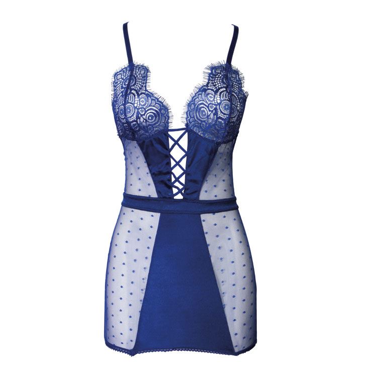 Thalie Guêpière - Bleu - 4XL/5XL
