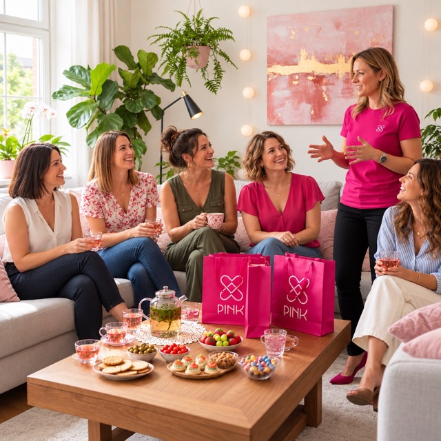 Une Pink Party conviviale entre proches